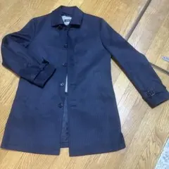 enter G ストライプ ステンカラーコート ネイビー