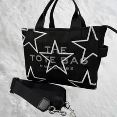 Mamiru様専用マークジェイコブス　ザトートバッグ　ブラック　星　キャンバス