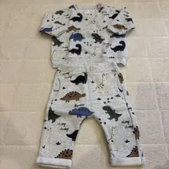 H&M 恐竜柄 トレーナー パンツセット セットアップ 68㎝ 4-6m