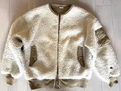 Champion レディースL ボアフリースジャケット