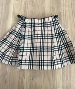美品✨ Burberry ミニスカート　ノバチェック　ベージュ　キッズ　100A