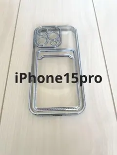 iPhone15pro ケース スマホケース カード収納 クリアケース