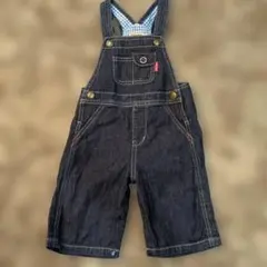 ミキハウス（MIKIHOUSE）　デニム７分丈オーバーオール M