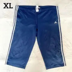 adidas ネイビー ラインパンツ ハーフパンツ XLサイズ