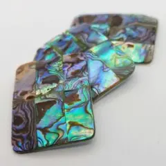 10422_シェル（アバロン） モザイクレクタングル 30 x 40mm 1個