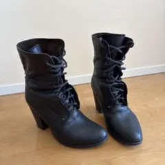 rag & bone レザー レースアップ ブーツ ブラックのサムネイル