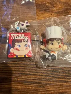 ペコちゃん お菓子のめじるしアクセサリー2026 ペコちゃん　2点　ガチャ