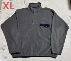 Patagonia 柴田ひかり シンチラスナップT グレー ネイビー XL