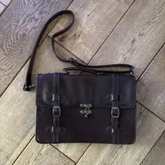 フィント ミニサッチェルバッグ　ブラウンのサムネイル