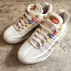 美品☆Nike Air Max 95 ホワイト/マルチカラー 24cm US7