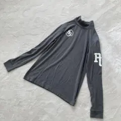 【PEARLY GATES】グレー ハイネック 長袖シャツ サイズ0