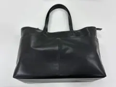 ブラックレザー　トートバッグ　ビジネスバッグ　革製　最終値下げ！