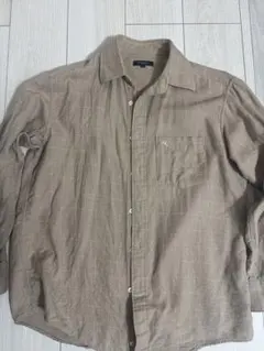 90s BURBERRY ベージュ チェック柄 シャツ L
