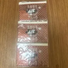 未開封ミッキーミニーのビニールポーチ3個