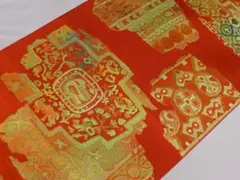 ☆名古屋帯☆古代エジプト☆壁画☆幾何学模様☆博多織☆鳥獣☆更紗☆正絹☆