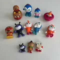 レトロ アンパンマン 指人形 ソフビ フィギュア 12体セット - メルカリ
