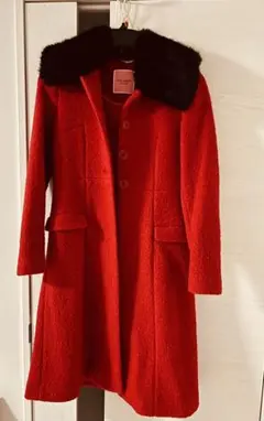 【✨美品・新品✨】コート ファー付き kate spade 定価9.6万