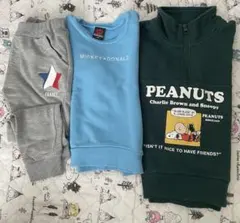 キッズ110〜120トレーナー、長ズボン薄手