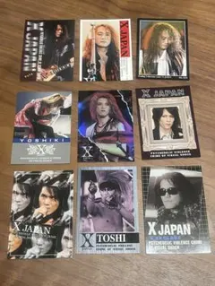 X JAPAN トレーディングカード 9枚セット　YOSHIKI キラのサムネイル