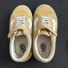 VANS コーデュロイ イエロースニーカー　19cm