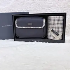 【未使用品】BURBERRY ポーチ、ハンカチセット