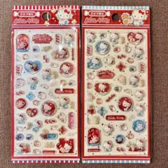 正規品海外限定　ハローキティ　ぷくぷくシール　サンリオ　ハードシール2枚