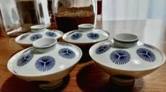 レトロ食器　お茶碗　4客セット　アンティーク　ヴィンテージ　花柄