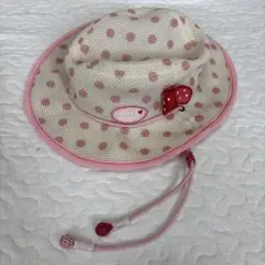MIKI HOUSE ドット柄ハット ピンク　54cmのサムネイル