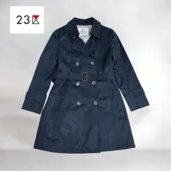 美品！23区 ネイビー トレンチコート ベルト付き 上品 34 Ssize