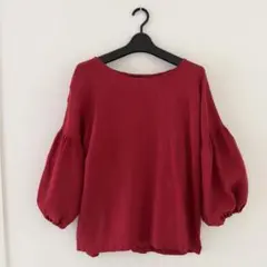 licot♡ パフ袖八分丈 リネンブラウス