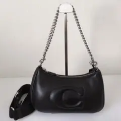 あすかさま専用 COACH コーチ レザー ショルダーバッグ ハンドバッグ 黒