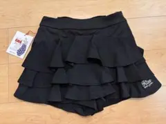 KISS ON THE GREEN フレアショートパンツ M ゴルフ ブラックのサムネイル