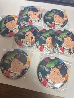 若鷹ガチャ 前半ダイジェストver.100mm缶バッチ 前田純選手 渡邉陸選手 