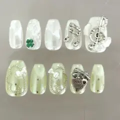 現品販売 ウィッシュコア 平成女児 y2k 音符 クローバー リボン ドット