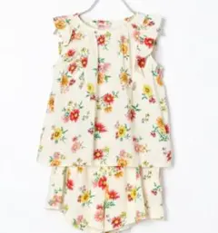 新品 グローバルワーク 130～140 花柄 ブラウス ショートパンツ セット