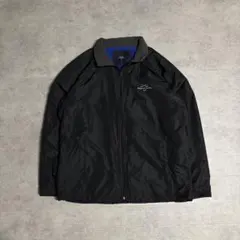 中綿ジャケット ジャンパー ジップアップ ブラック LL ゴルフ アウトドア