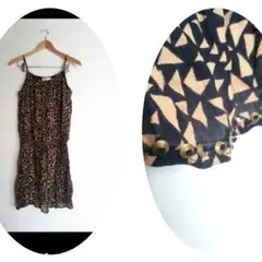 セール‼️⑭美品✨【Sugar Rose 総柄 膝丈ワンピース】シュガーローズ