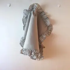 新作☺︎Fluffyふわふわキッチンクロス　プチ　リバティ　スリーピングローズ✖︎麻