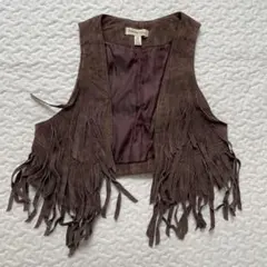 ☆FOREVER21 gilrsフリンジ付きベストXS (6/7)ハロウィン衣装