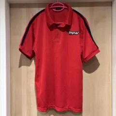 新品 impalインパルハンドボールスタイル ポロシャツ Lサイズ レッド