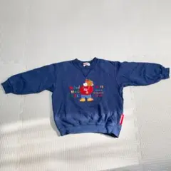 MIKI HOUSE ネイビートレーナー クマ 100cm