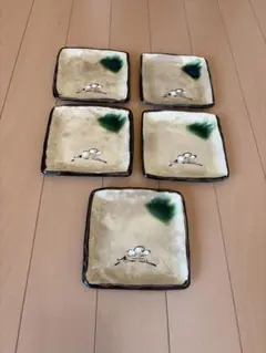 N*i様 陶器製四角皿 5枚セット