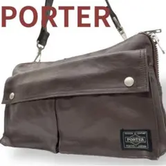 PORTER 吉田カバン ショルダーバッグ コーティングキャンバス 斜掛