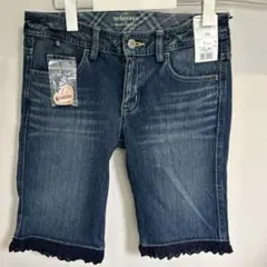 BURBERRY ブルーレーベルハーフ デニムパンツ24 新品