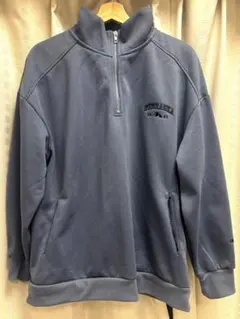 SHEIN ハーフジップスウェット ブルー