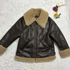 美品✨ZARA COLLECTIONダブルフェイス ボアジャケットXS ブラウン