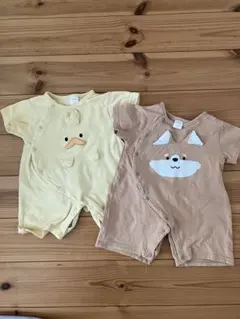ロンパース80 半袖　2枚セット