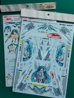 GSRキャラクタ 初音ミク デカール 1/24scale用　2枚目セット