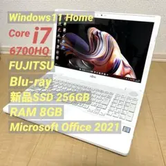 FUJITSU Core i7 6700HQ 新品SSD ノートパソコン