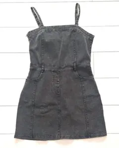 【月曜日迄お値下げ中♪】新品 me+em select デニム キャミワンピース